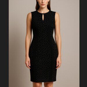 NWT Thalia Sodi Black Bodycon Dress Size L Elegant Party Cocktail Evening